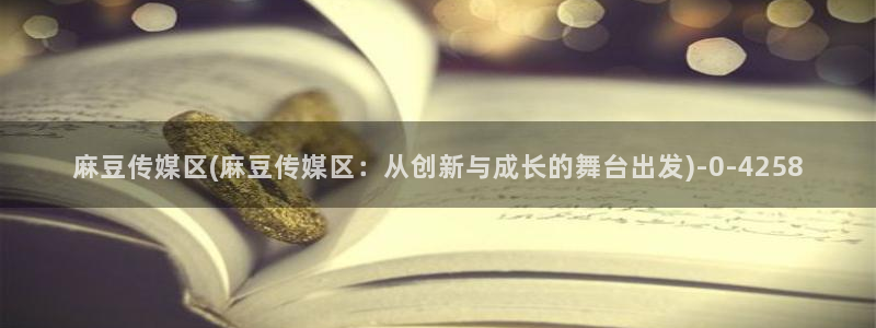 伊人久麻豆社区：麻豆传媒区(麻豆传媒区：从创新与成长的舞台出