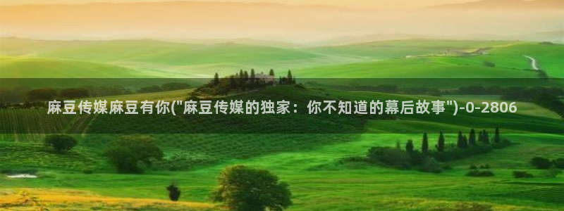 麻豆精品：麻豆传媒麻豆有你(\