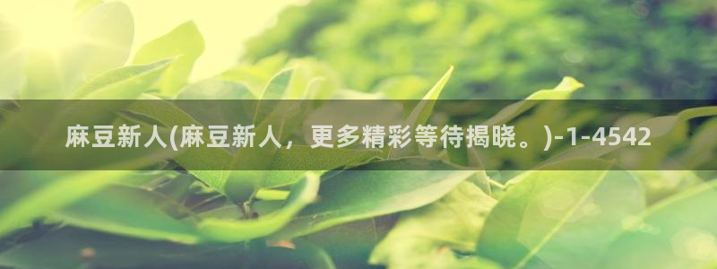 wwav麻豆专区：麻豆新人(麻豆新人，更多精彩等待揭晓。)